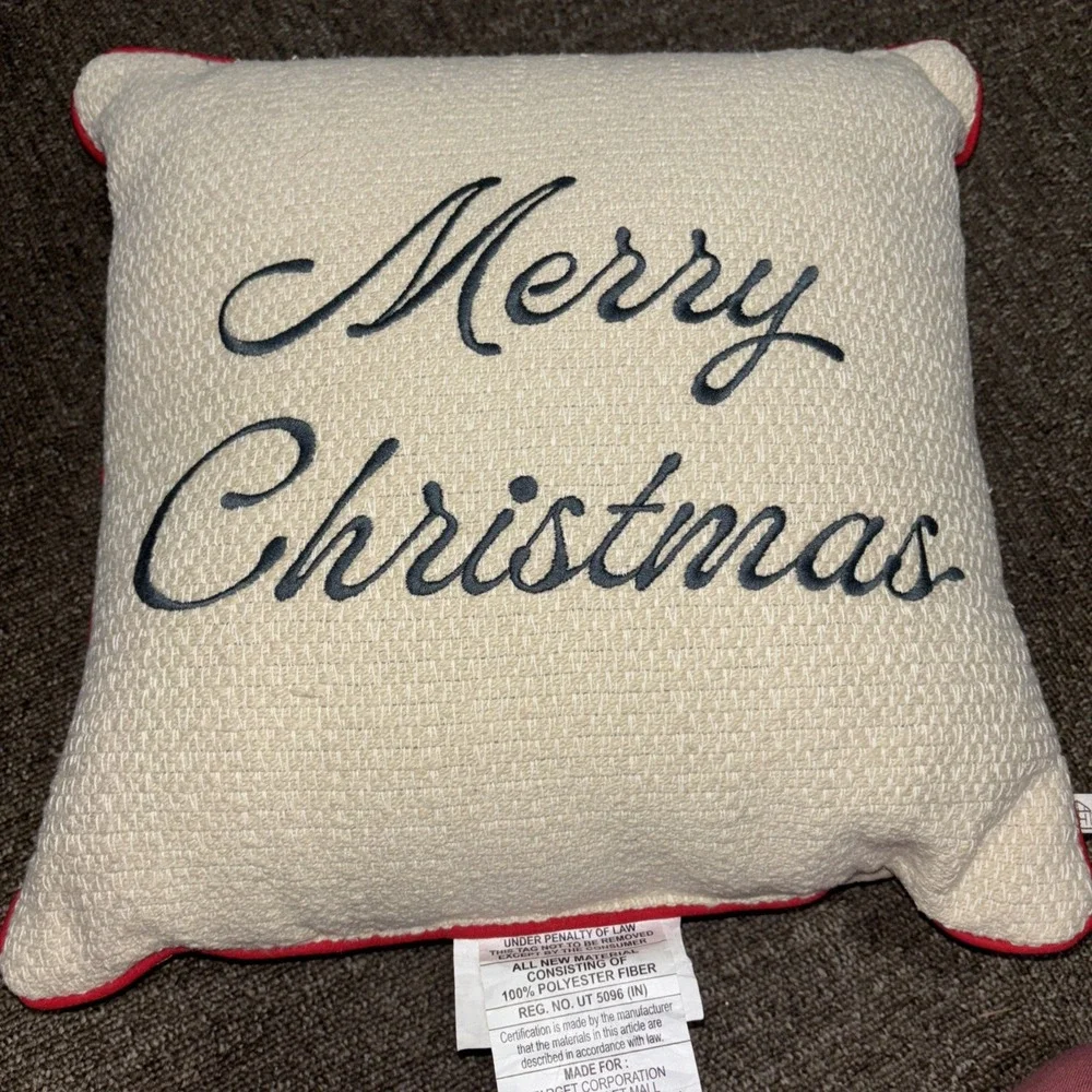 2025 HEARTH & HAND WITH MAGNOLIA MERRY CHRISTMAS 16 X 16 decrotive PILLOW NEW